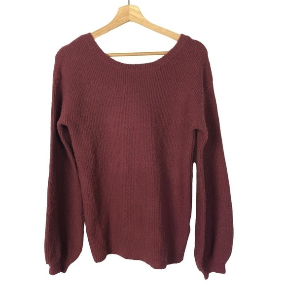 John + Jenn Rose Pink Twist Open Back Sweater XS - Picture 1 of 3